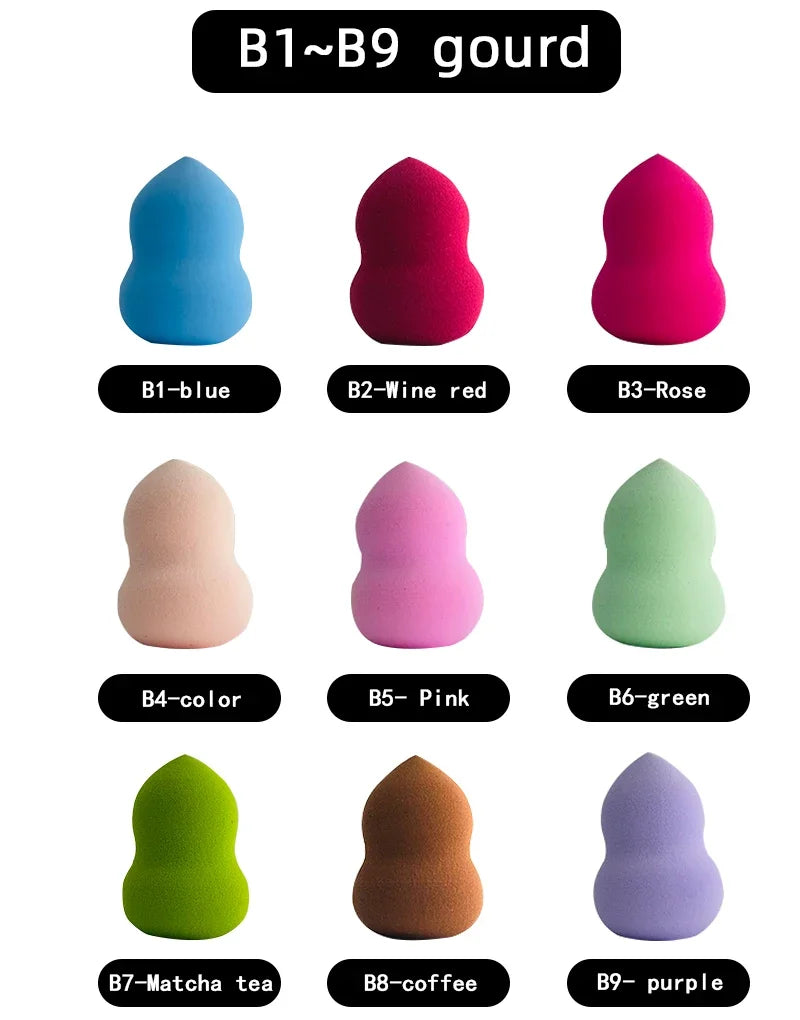 Women's Cosmetic Powder Puff — Water Drop Shaped Makeup Sponge for Smooth Foundation Blending & Beauty Application