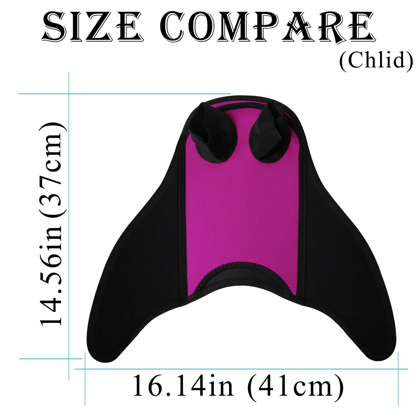 Mermaid Monofin Swim Fin — Full-Foot Flippers for Kids & Girls, Snorkeling, Swimming, and Water Sports