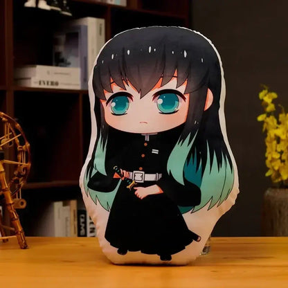 Demon Slayer Kimetsu no Yaiba Plush Cushion – Anime Dakimakura Pillow Tanjiro Nezuko Zenitsu Inosuke Kawaii Doll