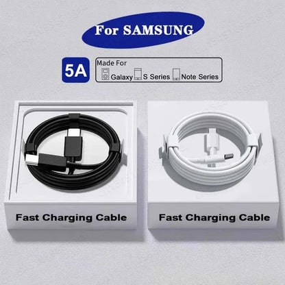 2PCS 45W PD USB-C Cables – Fast Charging & Data for Samsung Galaxy S20/S21/S22/S23 Ultra, Note 10/5G, A53/A54
