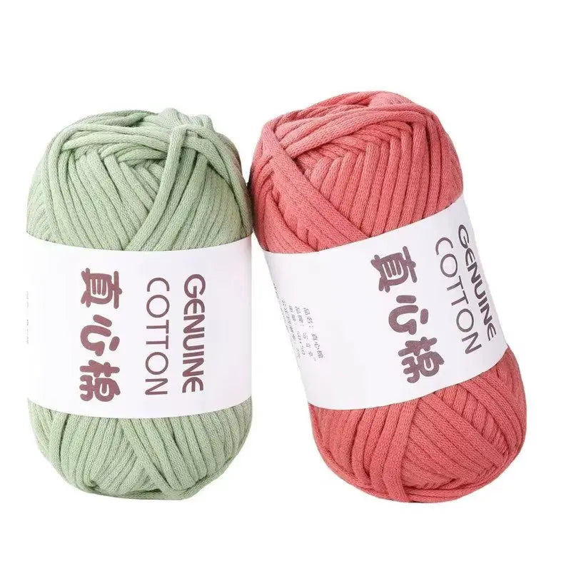 50g Genuine Cotton Yarn - Easy-to-Use Crochet Yarn for Beginners, Hand Knitting & DIY Projects (Scarves, Blankets, Hats, Clothes)