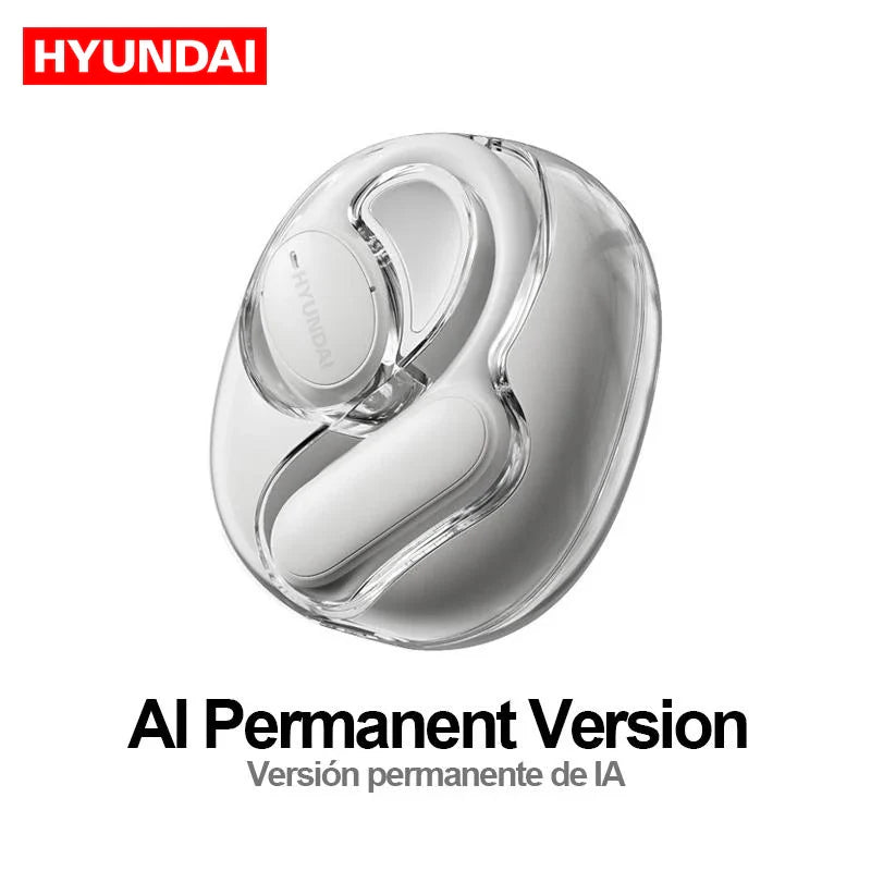 Choice HYUNDAI Openair5 AI Bluetooth Translation Earphones – Hanging Ear Type, 100+ Languages, Intelligent Meeting Earphone Gift