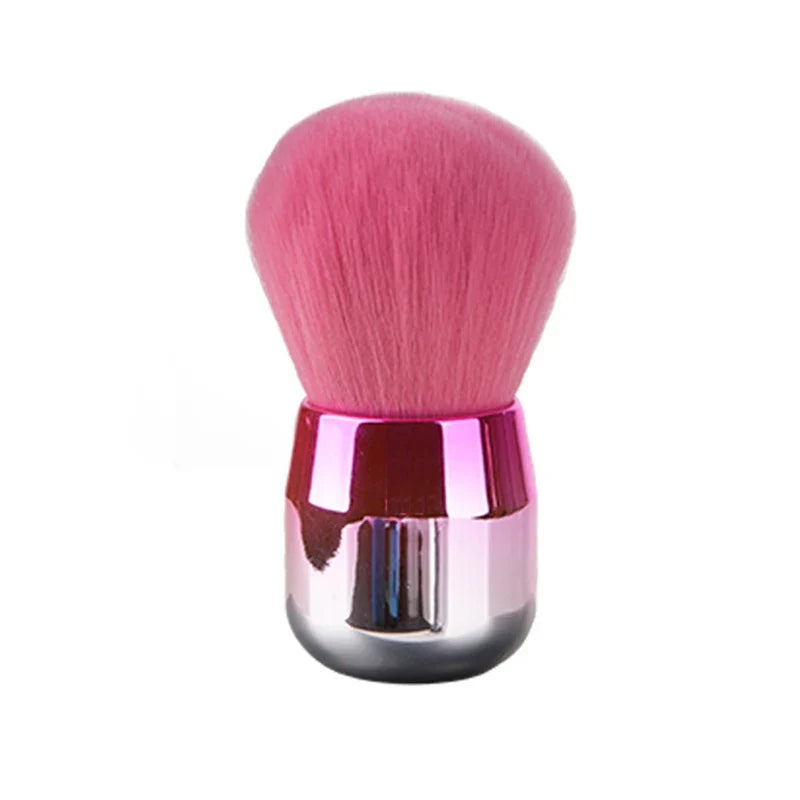 Professional Mushroom Nail Brush - Round Gel Dust Cleaning Brush for Manicure & Makeup