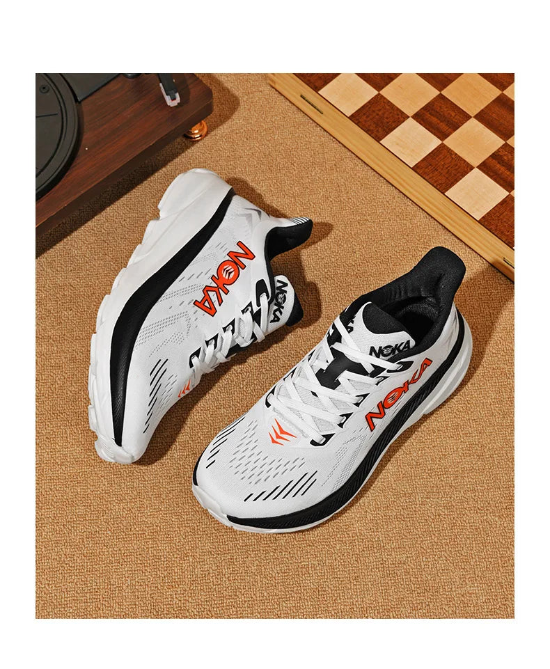 Marathon Carbon Plate Air Cushion Sports Running Shoes - Breathable, Lightweight, Comfortable Athletic Sneakers for Men & Women, Nonskid