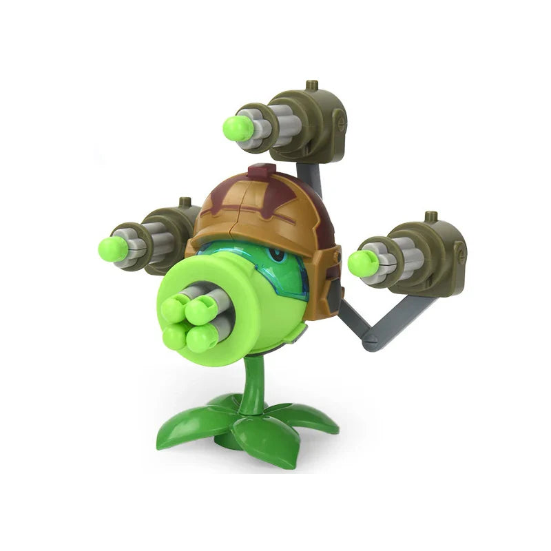Plants vs Zombies Anime Action Figures – Peashooter & Pirate Zombie Model Set, Collectible Game Characters Kids Toy Gift Statue Figures
