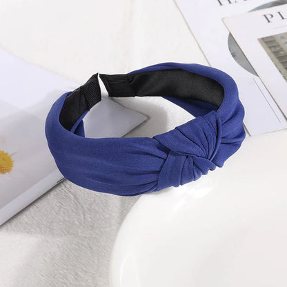 New Knotted Headbands for Women & Girls – Solid Color Hair Bands, Simple Retro Hair Hoop, Makeup Headwear, Hair Accessories