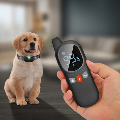 Remote Control Dog Training Collar Anti-Bark Stopper Electric Shock & Vibration Warning Training Device for Dogs No Bark Behavior Control Collar