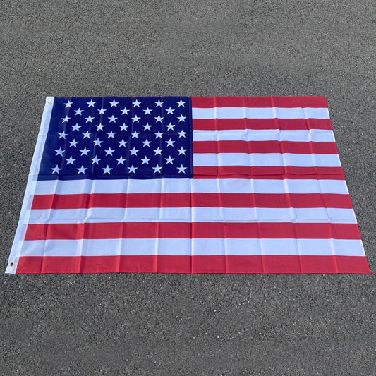 150x90cm Double-Sided USA Flag Banner – High-Quality Polyester with Grommets, American Flag