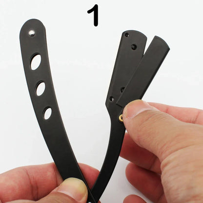 ZqZq 10 Shaving Blades – Straight Edge Razor for Haircut, Beard, Eyebrow Shaving & Manual Depilation