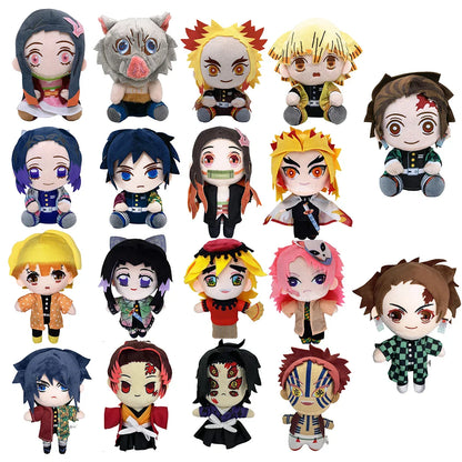 Demon Slayer 20cm Plush Toy – Anime Character Stuffed Doll for Kids Birthday & Christmas Gift