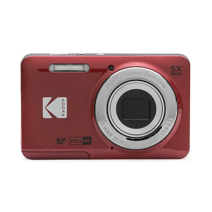 KODAK PIXPRO FZ55-RD 16MP Digital Camera – 5X Optical Zoom, 28mm Wide Angle, 1080P Full HD Video, 2.7" LCD Vlogging Camera