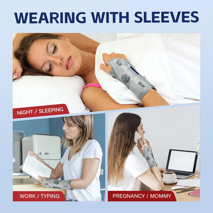 Adjustable Carpal Tunnel Wrist Brace — Hand Support Splint for Men & Women, Tendonitis, Sprains, Arthritis, and Wrist Pain