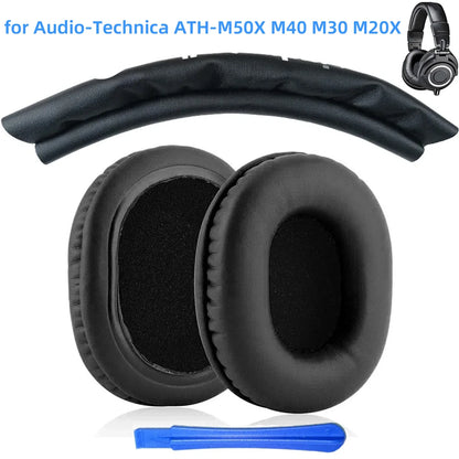 KUTOU Replacement Ear Pads for Audio Technica ATH M50X/M70/M40X/M30X & 7506 – Soft Cushion Covers