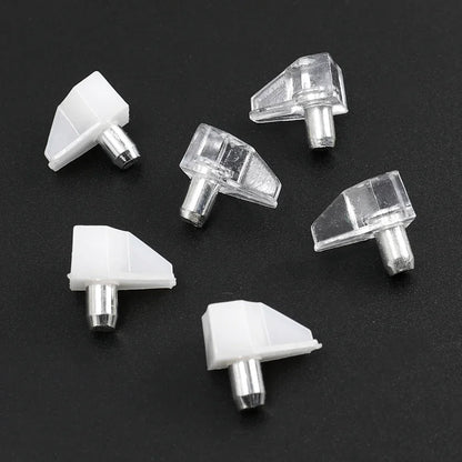 10/50PCS Plastic Shelf Support Pegs – Cabinet, Wardrobe & Glass Shelf Holder Pins for Furniture Brackets
