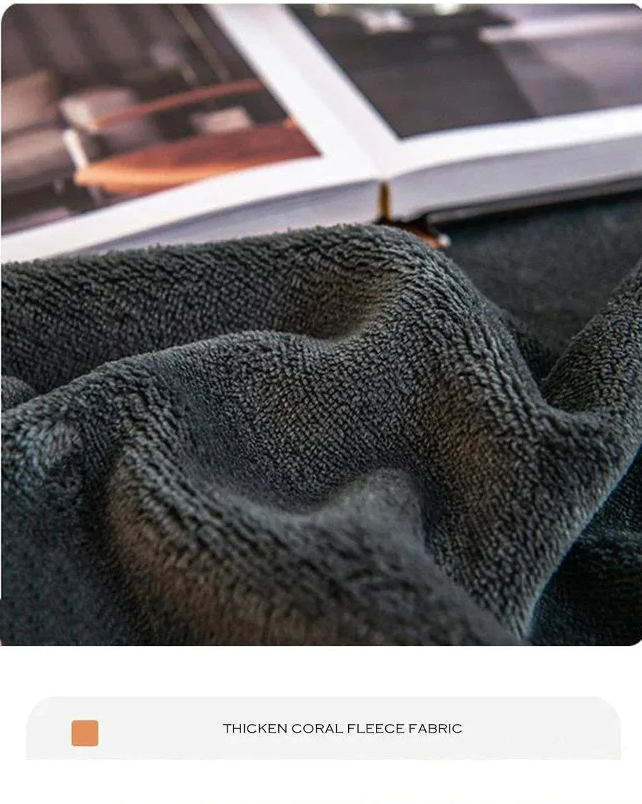 Soft Warm Plush Fitted Sheet – Elastic Coral Fleece Mattress Cover for Winter, Luxury Double Bed Bedding