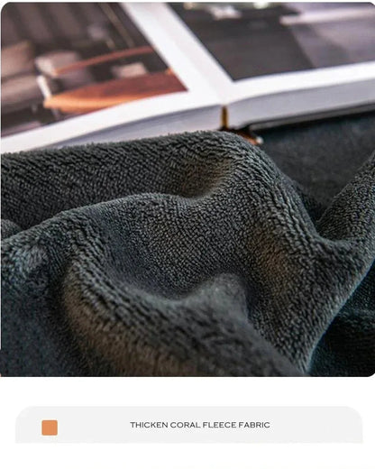 Soft Warm Plush Fitted Sheet – Elastic Coral Fleece Mattress Cover for Winter, Luxury Double Bed Bedding