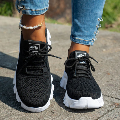 Women’s Mesh Breathable Sneakers – Lightweight Comfortable Summer 2025 Casual Shoes