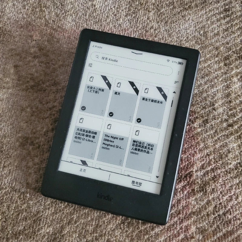 Original Kindle 6/8 Used eBook Reader – 6" E-Ink Touchscreen WiFi eReader, No Light, Better Than Kobo