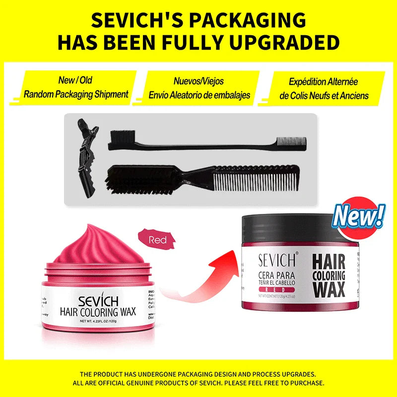 Temporary Hair Color Wax Kit – Washable Instant Hair Dye Cream for Men, Women & Kids, Party Cosplay, Blue, Purple, Red, Green