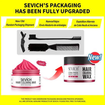 Temporary Hair Color Wax Kit – Washable Instant Hair Dye Cream for Men, Women & Kids, Party Cosplay, Blue, Purple, Red, Green