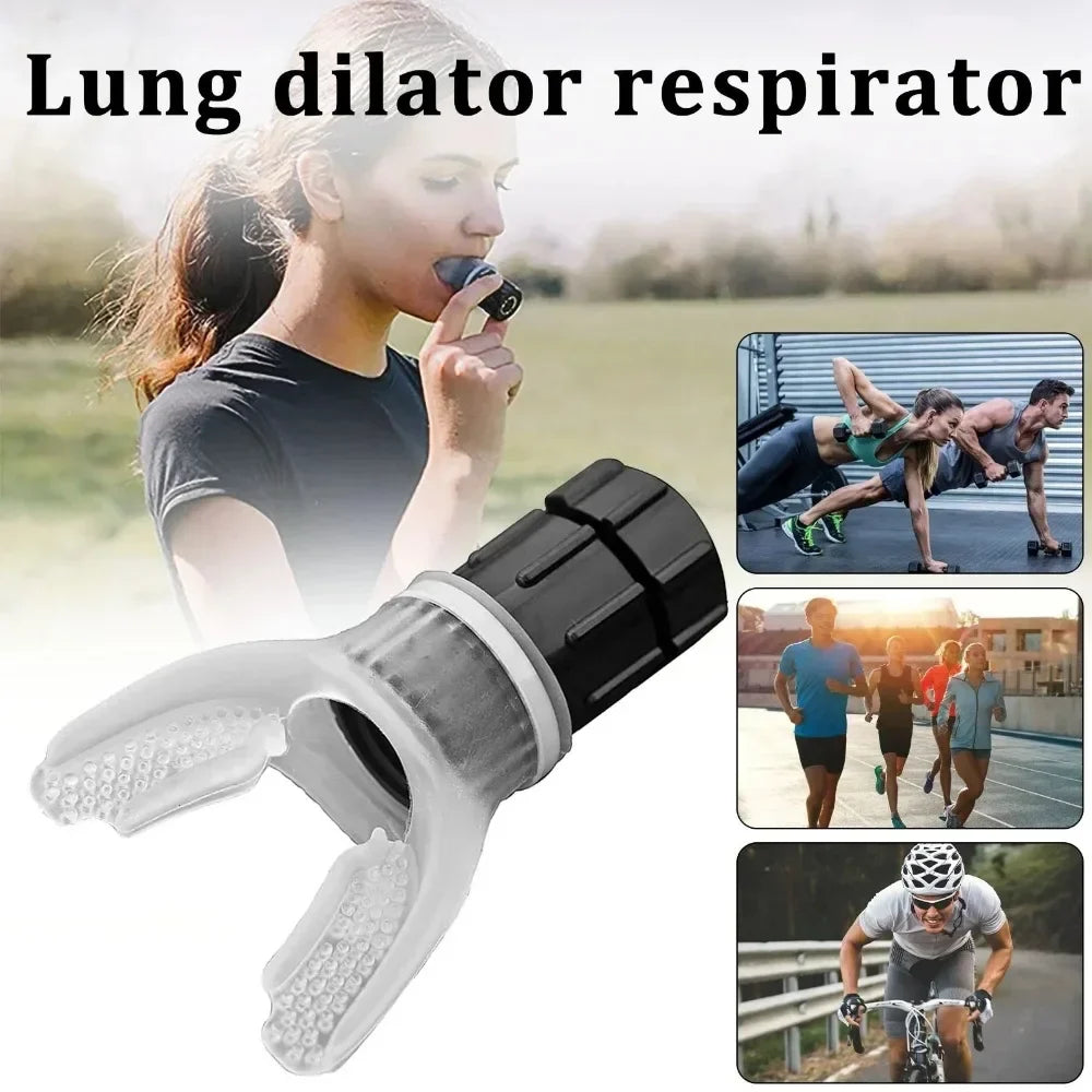 Portable Breath Fitness Exerciser: Lung Breathing Exercise Device for Endurance Workouts - Adjustable Resistances