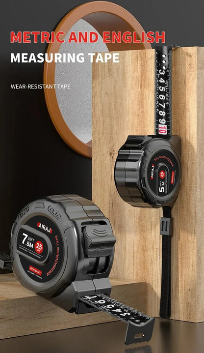 High-Precision Measuring Tools — 3/5/7.5M Waterproof & Anti-Corrosion Tape Measure for Woodworking & Household Use