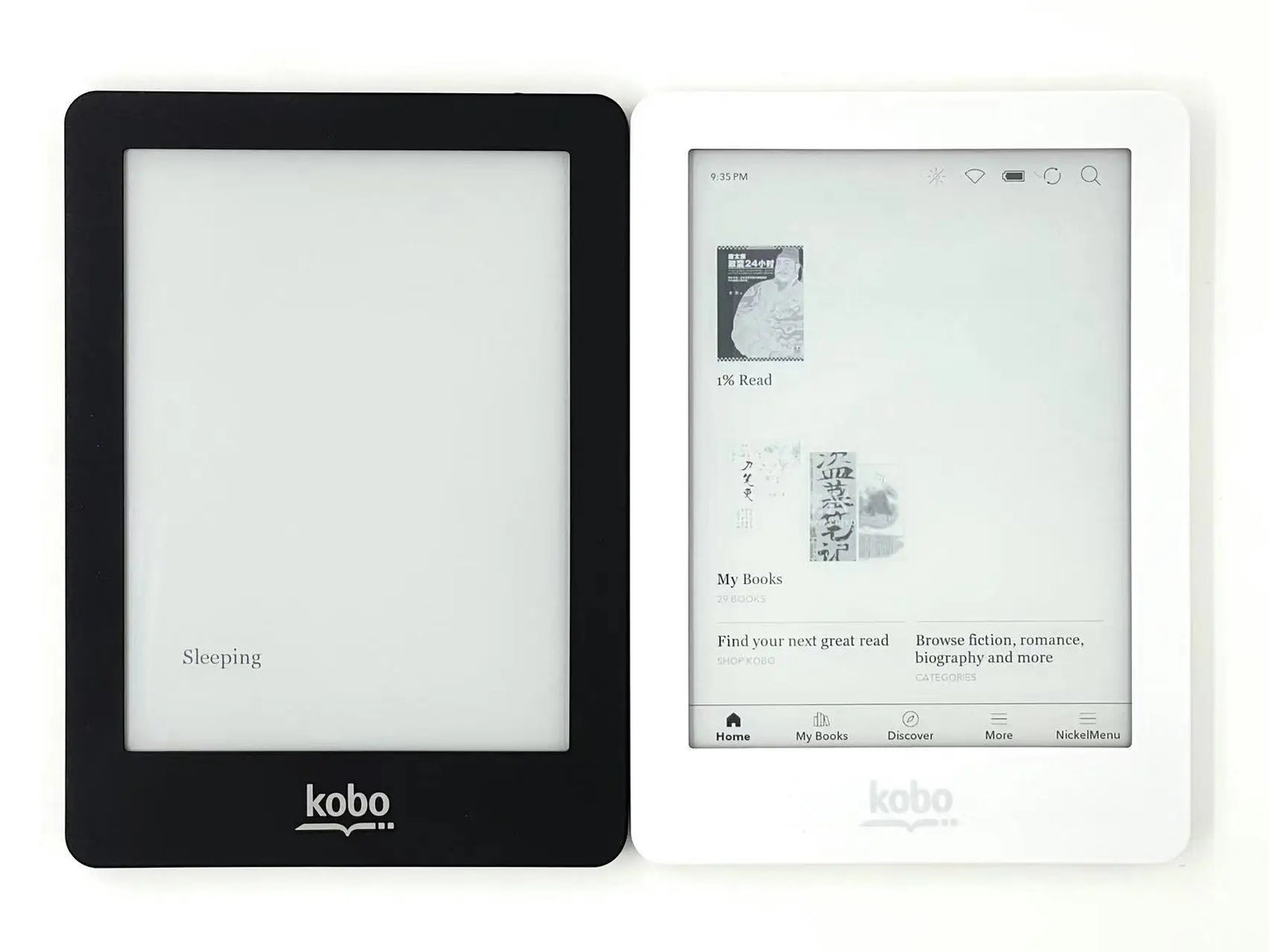 KOBO Glo N613 6″ E-Ink Ebook Reader — 212 PPI, Front Light, 2GB/16GB/32GB, Affordable Kindle Alternative