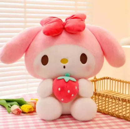 25cm Kawaii Sanrio Plush Toy – Kuromi & Jade Dog Stuffed Doll Gift for Kids