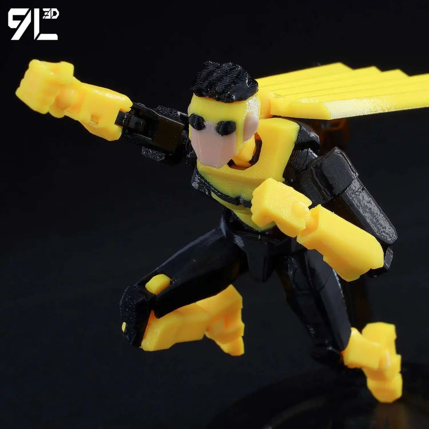 9L3D Lucky 13 Invincible Boy Eve Action Figure — 3D Printed Anime Model, Multi-Jointed Poseable Collectible Toy Gift for Fans