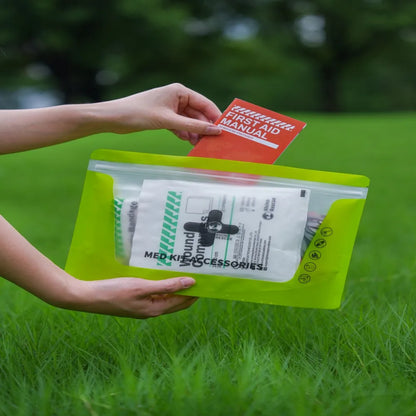 Rhino Rescue Outdoor & Home First Aid Kit Refill Bag – Emergency Survival Supplies with Blanket, Bandages, Gauze Pads & Trauma Shears