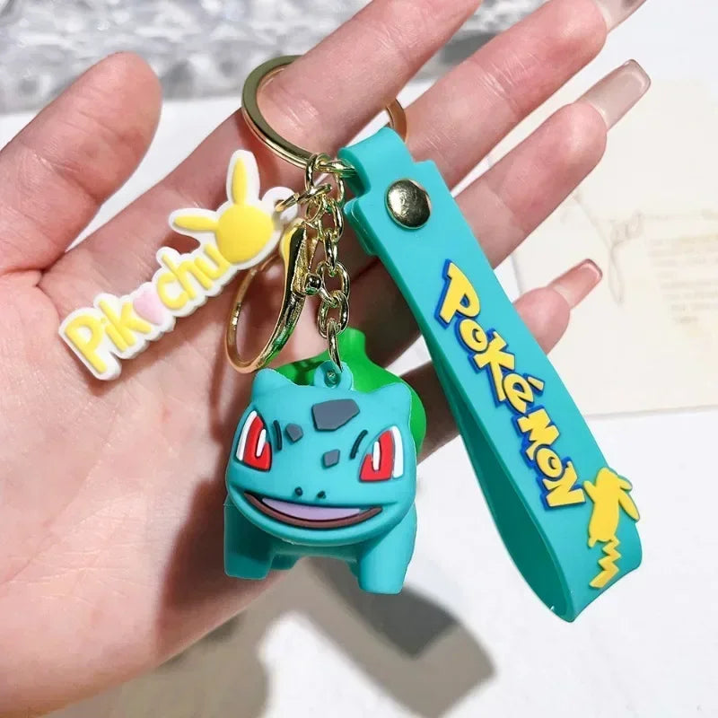 Kawaii Pokemon Key Ring – Pikachu, Charmander, Psyduck Cartoon Pendant