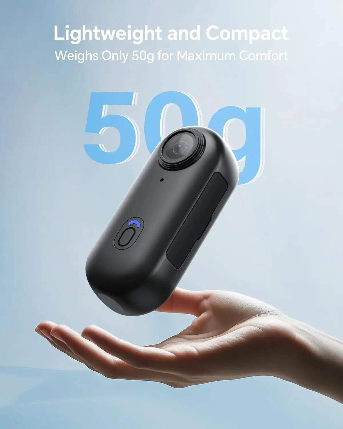 BOBLOV W4 2K Mini Body Camera - 64GB Wearable Video Recorder with 360° Rotating Clip, Magnetic Mount & 800mAh Battery for Outdoor Use