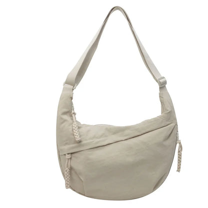 New Nylon Fabric Shoulder Bag – High Capacity Women's Crossbody Messenger Bag, Versatile & Leisure Hobo