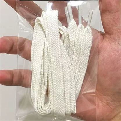 4PCS Vintage DE Leather Shoelaces Set – Round & Flat DIY Sports Casual Shoe Laces Combination
