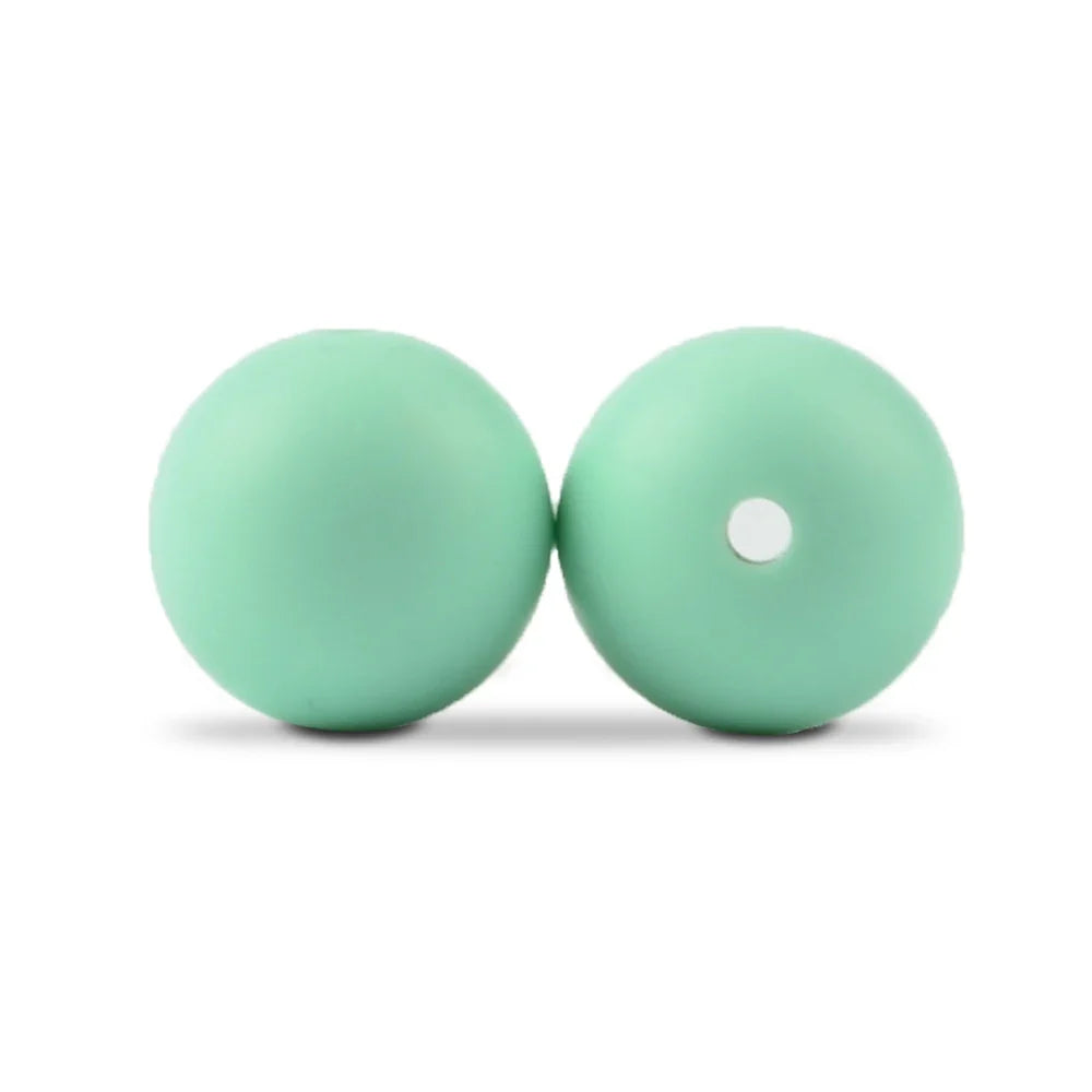 LOFCA Silicone Round Beads 20pcs - 9/12/15mm DIY Jewelry Making Beads for Bracelets, Keychains & Necklaces