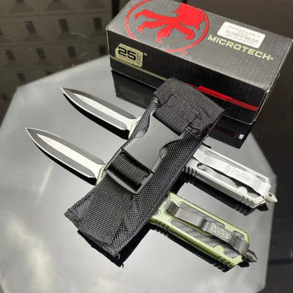 High-End Pocket Folding Knife — Zinc Alloy & Carbon Fiber Handle, Durable 440C Steel EDC for Outdoor Camping