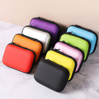 Portable Travel Cable Organizer Bag – Zipper Storage Case for Earphones & Electronic Accessories