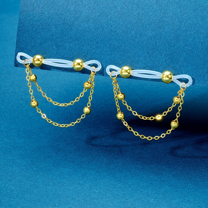Adjustable Fake Nipple Rings - No-Pierce Acrylic Body Jewelry with Sparkling Accents for Parties & Events