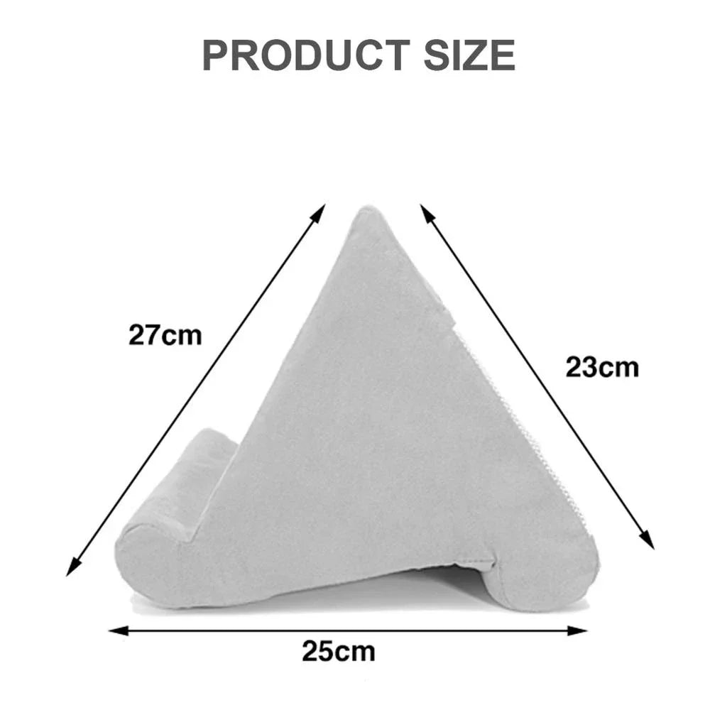 Xnyocn Sponge Pillow Tablet Stand - Bed Rest Cushion Reading Holder for iPad, Samsung, Huawei, and More - Tablet Bracket Phone Support