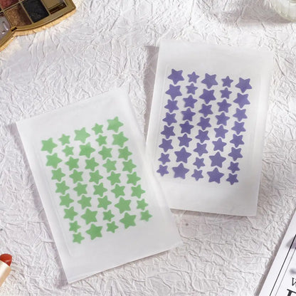 Colorful Star-Shaped PE Pimple Patches – Invisible Acne Spot Stickers for Skin Care and Makeup Concealer