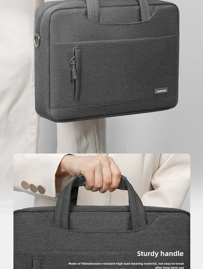 Business Laptop Bag Case - Shoulder Tote Briefcase for 13, 15, 17 Inch MacBook, HP, Huawei, Asus, Dell - Handbag Style