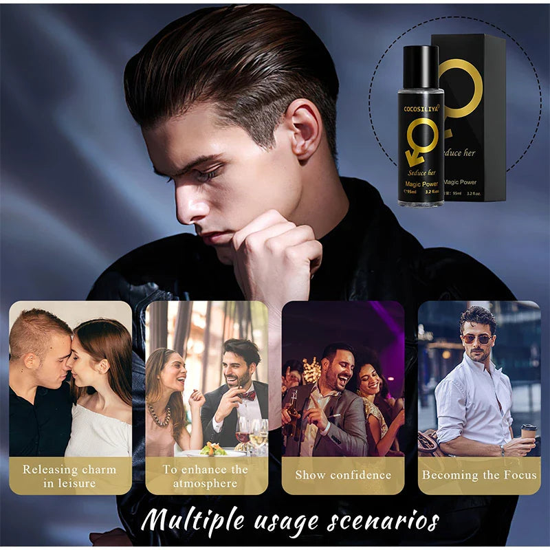 90ML Pheromone Perfume for Men — Seductive Long-Lasting Body Spray to Attract Women, Charming Flirting Fragrance