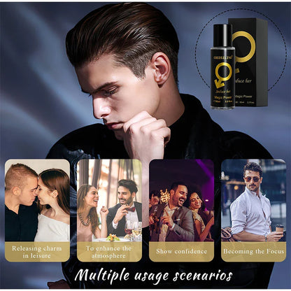 90ML Pheromone Perfume for Men — Seductive Long-Lasting Body Spray to Attract Women, Charming Flirting Fragrance
