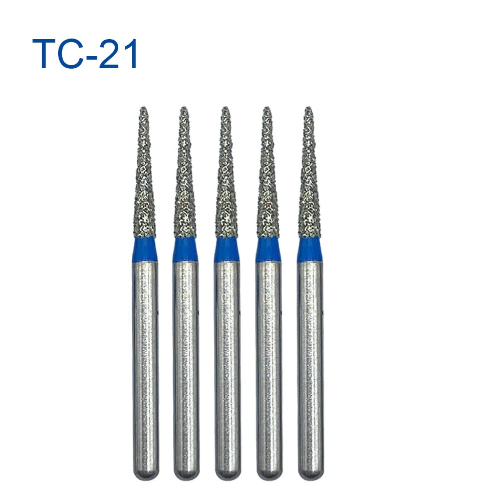 5pcs FG Dia 1.6mm Dental Drills – High-Speed Handpiece Diamond Burs for Teeth Whitening