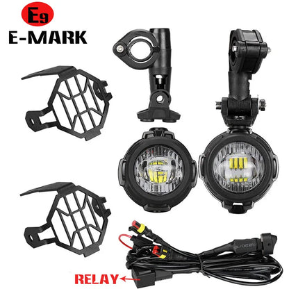 40W LED Fog Light Upgrade for BMW R1200GS, F800GS, F700GS, F650 & K1600 – 6000K Bright Motorcycle Auxiliary Lamp