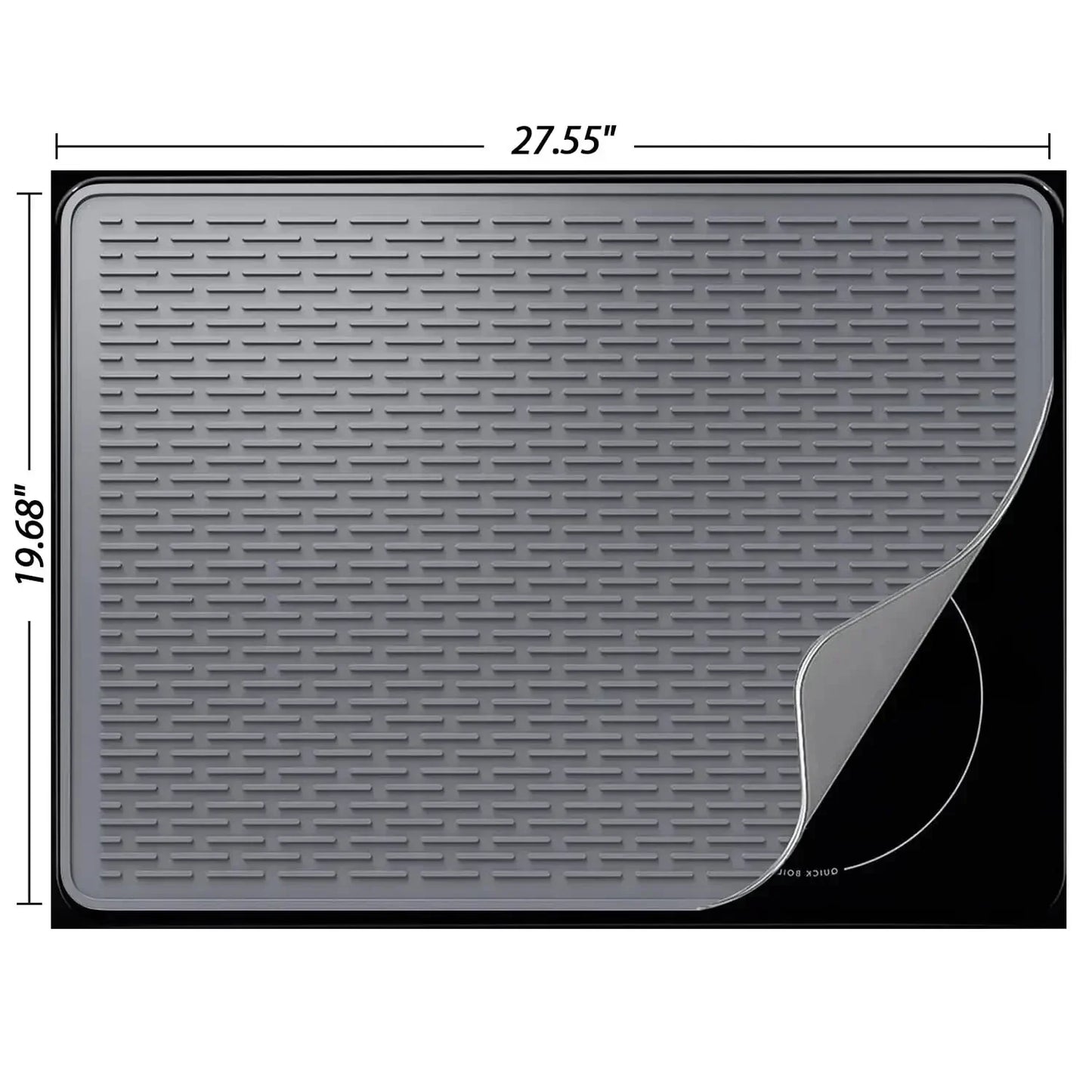 Large Silicone Stove Mat | Multifunctional Induction Stove Top Cover & Kitchen Drain Protector