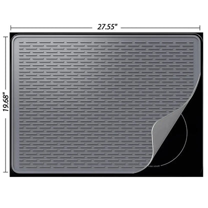 Large Silicone Stove Mat | Multifunctional Induction Stove Top Cover & Kitchen Drain Protector