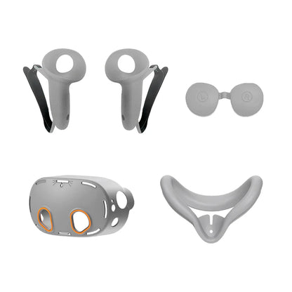 5-Pack Durable Soft Silicone Protect Cover Set for Meta Quest 3S – VR Accessories Kit, Christmas Gift