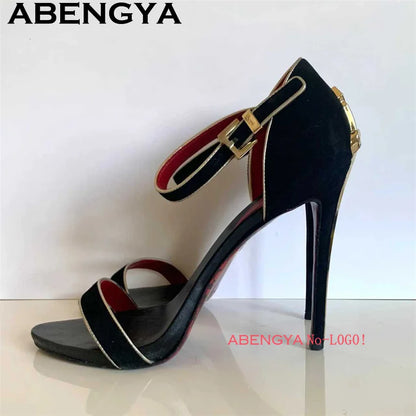 Women’s Pointed Toe Stiletto Heels - Sexy Thin High Heel Gladiator Dress Shoes for Summer Fashion