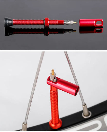 Deemount 2-in-1 Presta Valve Caps & Core Tool — CNC Alloy Lightweight Bicycle Valve Nipple (10/4/2PCS)